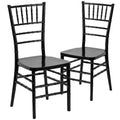 Sedia Chiavari impilabile in resina – Nero / Champagne / Oro / Mogano / Peltro / Argento / Bianco, Set da 2